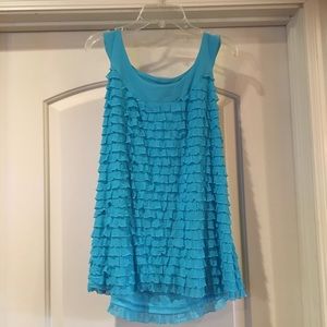 🛍Large aqua sleeveless top